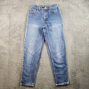 VTG Y2K High Waisted Mom Jeans Women's 8M Curvy Levi's 550 Straight Tapered Leg